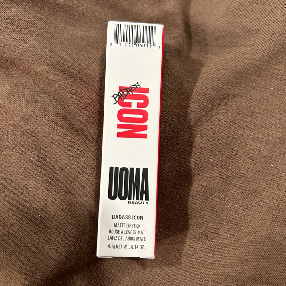 UOMA Bada$$ Icon Lipstick in “Eartha” Brand new in box. Never used.